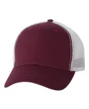 Sportsman AH80 ''The Duke'' Washed Trucker Cap Maroon/ White