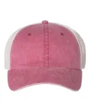 Sportsman SP510 Pigment Dyed Trucker Cap Cardinal/ Stone