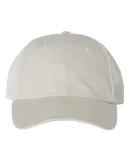 Sportsman SP510 Pigment Dyed Trucker Cap Stone/ Stone