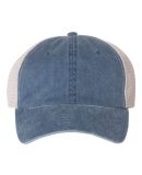 Sportsman SP510 Pigment Dyed Trucker Cap in Navy/ stone