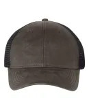 Sportsman SP3250 Faux Waxy Trucker Cap Dark Brown/ Black