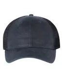 Sportsman SP3250 Faux Waxy Trucker Cap Dark Navy/ Black