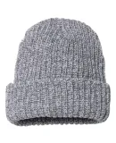 Sportsman SP90 12" Chunky Knit Cap in Grey/ white speckled