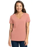 Next Level Apparel 3940 Ladies' Relaxed V-Neck T-S DESERT PINK