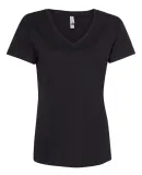 Next Level Apparel 3940 Ladies' Relaxed V-Neck T-S BLACK