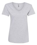 Next Level Apparel 3940 Ladies' Relaxed V-Neck T-S in Heather gray