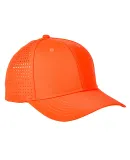 Big Accessories BA537 Performance Perforated Cap BRIGHT ORANGE