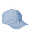 Big Accessories BA614 Summer Prep Cap in Blue chambray