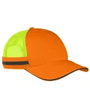 Big Accessories BA661 Safety Trucker Cap NEON ORNG/NE YLW