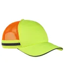 Big Accessories BA661 Safety Trucker Cap NEON YLW/ NE ORG