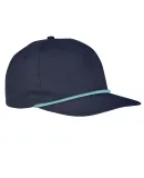 Big Accessories BA671 5-Panel Golf Cap in Navy/ mint