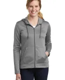 Nike AH6264  Ladies Therma-FIT Full-Zip Fleece Hoo Dark Grey Hthr