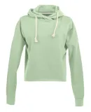 J America 8684 Women's Lounge Fleece Hi-Low Hooded in Julep