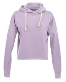 J America 8684 Women's Lounge Fleece Hi-Low Hooded in Wisteria