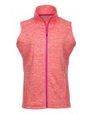 J America 8625 Cosmic Fleece Women's Vest Fire Coral/ Magenta