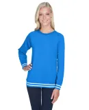 J America 8652 Relay Women's Crewneck Sweatshirt in Royal