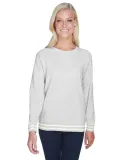 J America 8652 Relay Women's Crewneck Sweatshirt in Ash