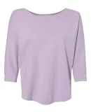 J America 8685 Women's Lounge Fleece Dolman Crewne Wisteria