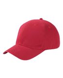 BX002 Big Accessories 6-Panel Brushed Twill Struct in Red