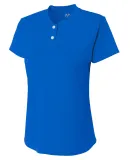 A4 Apparel NG3143 Girl's Tek 2-Button Henley Shirt ROYAL