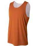 A4 Apparel N2375 Adult Performance Jump Reversible ORANGE/ WHITE