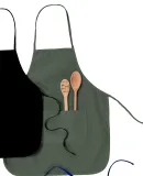 APR52 Big Accessories Two-Pocket 28" Apron FOREST