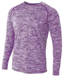 A4 Apparel N3305 Adult Space Dye Long Sleeve Ragla PURPLE