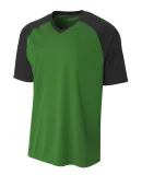 A4 Apparel N3373 Adult Polyester V-Neck Strike Jer KELLY/ BLACK