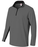 A4 Apparel N4246 Adult Tech Fleece 1/4 Zip Jacket Graphite/Black