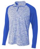 A4 Apparel N4249 Adult Space-Dye 1/4 Zip with Cont Royal