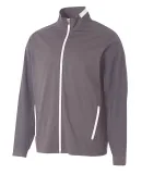 A4 Apparel N4261 Adult League Full Zip Jacket GRAPHITE/ WHITE