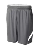 A4 Apparel N5364 Adult Performance Doubl/Double Re GRAPHITE/ WHITE