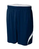 A4 Apparel N5364 Adult Performance Doubl/Double Re NAVY/ WHITE