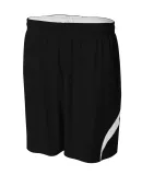 A4 Apparel N5364 Adult Performance Doubl/Double Re BLACK/ WHITE