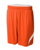 A4 Apparel N5364 Adult Performance Doubl/Double Re ORANGE/ WHITE