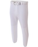 A4 Apparel N6195 Adult Double Play Polyester Baseb WHITE