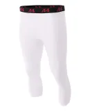 A4 Apparel N6202 Adult Polyester/Spandex Compressi WHITE