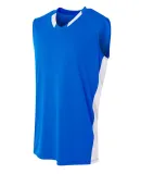 A4 Apparel NB2377 Youth Polyester Backcourt Basket Royal/White