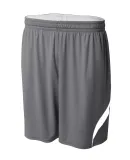 A4 Apparel NB5364 Youth Performance Double/Double  GRAPHITE/ WHITE