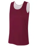 A4 Apparel NW2375 Ladies' Performance Jump Reversi MAROON WHITE