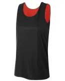 A4 Apparel NW2375 Ladies' Performance Jump Reversi BLACK/ RED