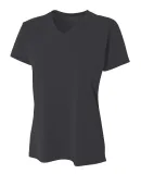 A4 Apparel NW3381 Ladies' Topflight Heather V-Neck BLACK