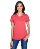 A4 Apparel NW3381 Ladies' Topflight Heather V-Neck SCARLET