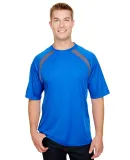 A4 Apparel N3001 Men's Spartan Short Sleeve Color  ROYAL/ GRAPHITE