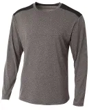 A4 Apparel N3101 Men's Tourney Heather Color Block Heather/Black