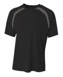 A4 Apparel NB3001 Boy's Spartan Short Sleeve Color BLACK/ GRAPHITE