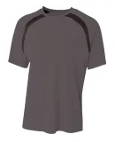 A4 Apparel NB3001 Boy's Spartan Short Sleeve Color GRAPHITE/ BLACK