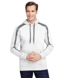 A4 Apparel N4004 Men's Spartan Tech-Fleece Color B WHITE/ GRAPHITE