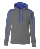 A4 Apparel N4004 Men's Spartan Tech-Fleece Color B GRAPHITE/ ROYAL
