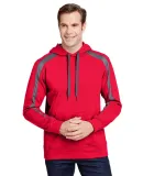 A4 Apparel N4004 Men's Spartan Tech-Fleece Color B SCARLET/ GRAPHT